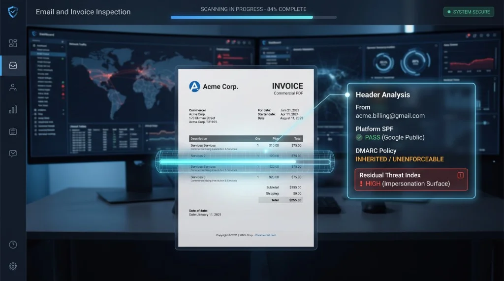 Email and Invoice Inspection
